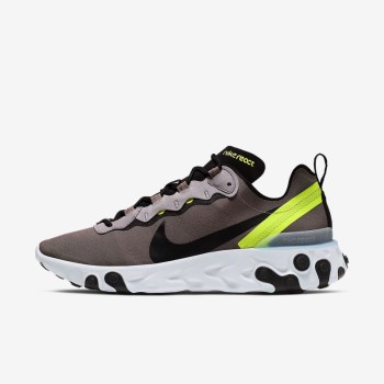 Nike React Element 55 - Férfi Utcai Cipő - Fehér/Kék/Fekete